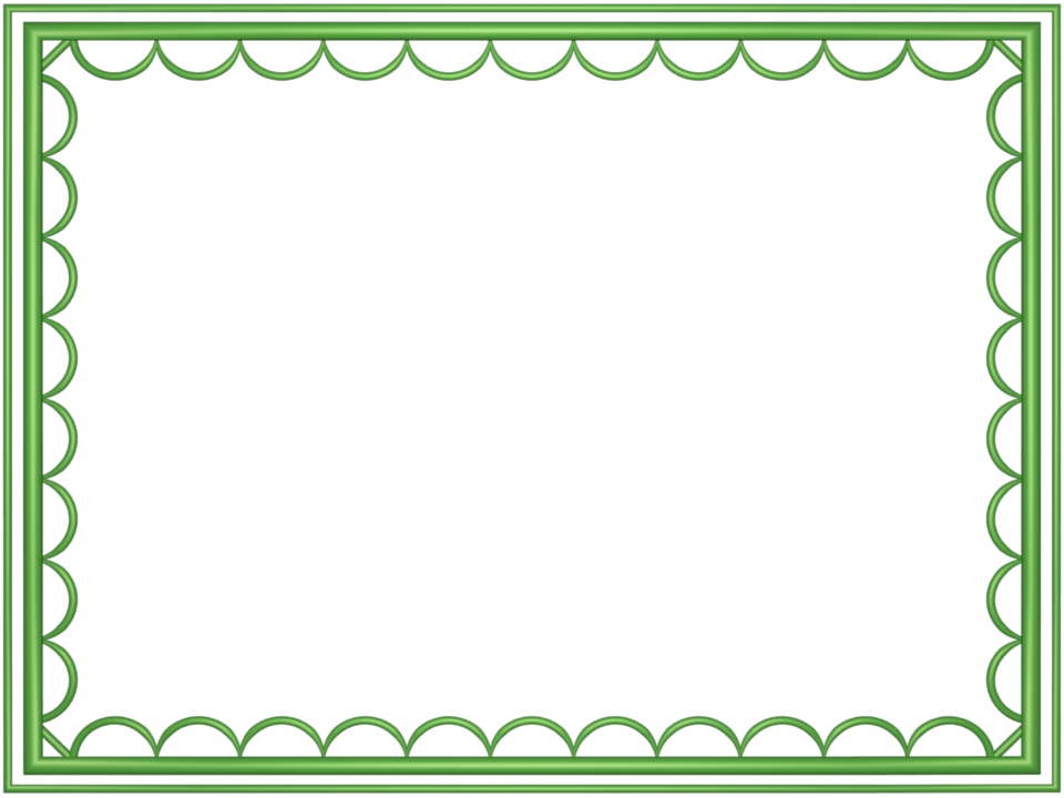 pastel green border