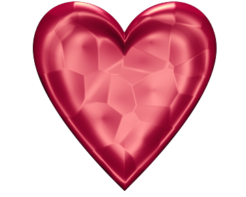 Dark Pink Valentine Heart Transparent Background ...