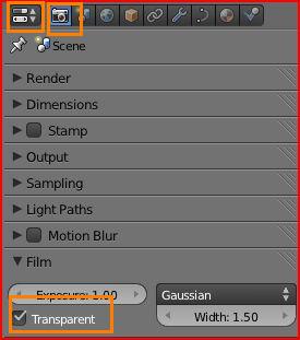Blender Cycles - enabling Transparent film for getting Background transparent