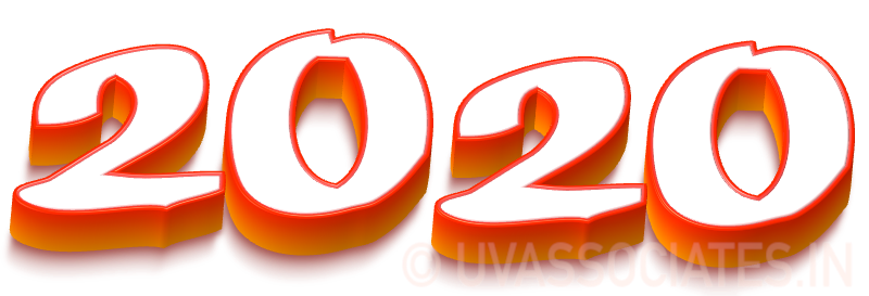 2019 3d Text Digits Laying Flat Red Orange