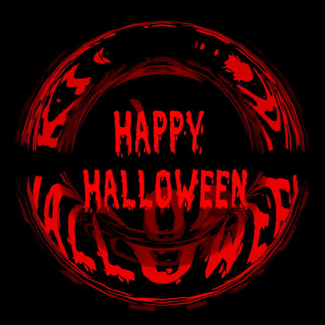 Happy Halloween - Mystic Background - Red and Black