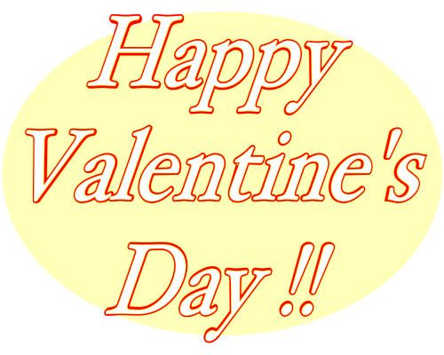 Happy Valentine's Day Badge with Transparent Background