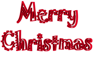 Red Merry Christmas Jokerman Font Clip Art Uv Associates