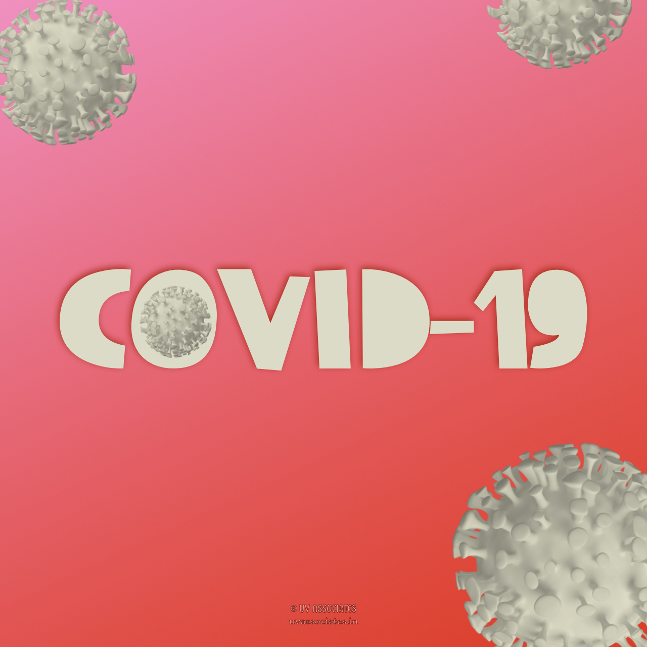 Covid-19 Images - Gray Coronavirus cells on Gradient background