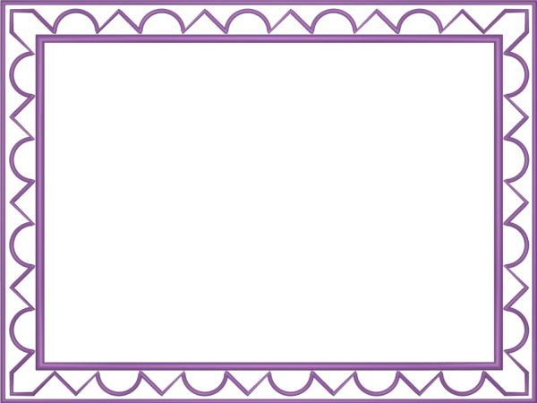 Artistic Loop Triangle Border in Mauve color, Rectangular perfect for Powerpoint