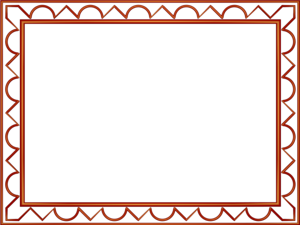Artistic Loop Triangle Border in Red color, Rectangular perfect for Powerpoint