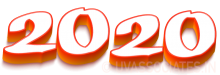 2019 3d Text Digits Laying Flat Red Orange
