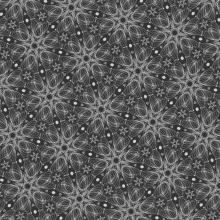 circular snowflake's Abstrack background (Grey, Black, White) tile pattern