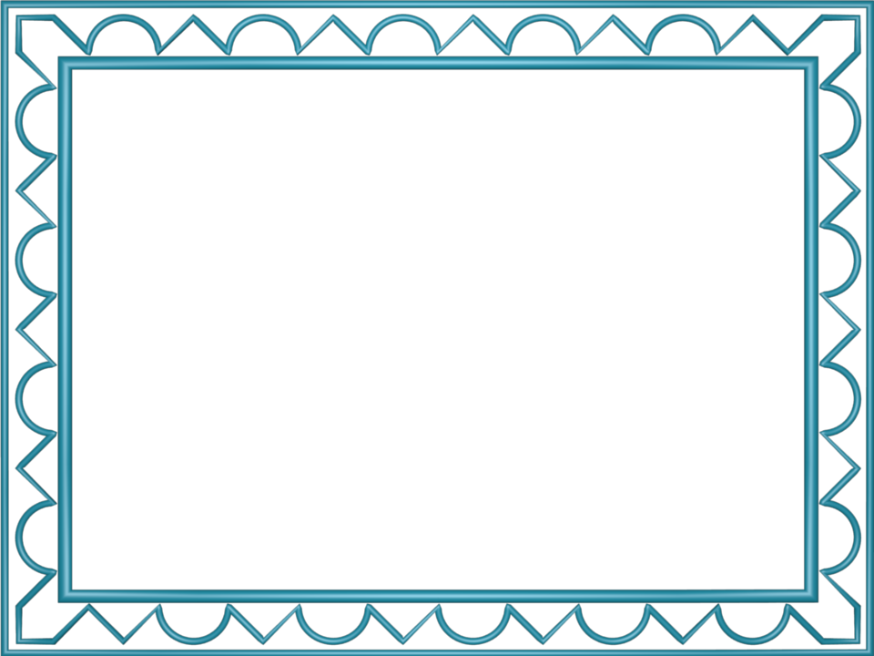 Artistic Loop Triangle Border in Light Blue color, Rectangular perfect for Powerpoint
