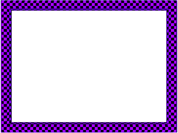 Funky Checker Border in Purple Black color, Rectangular perfect for Powerpoint
