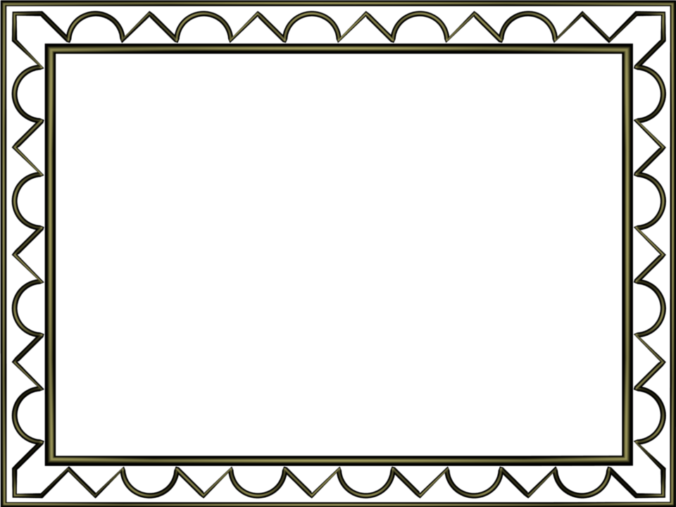 Artistic Loop Triangle Border in Shiny Black color, Rectangular perfect for Powerpoint