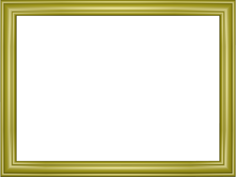 Elegant Embossed Frame Border in Yellow color, Rectangular perfect for Powerpoint